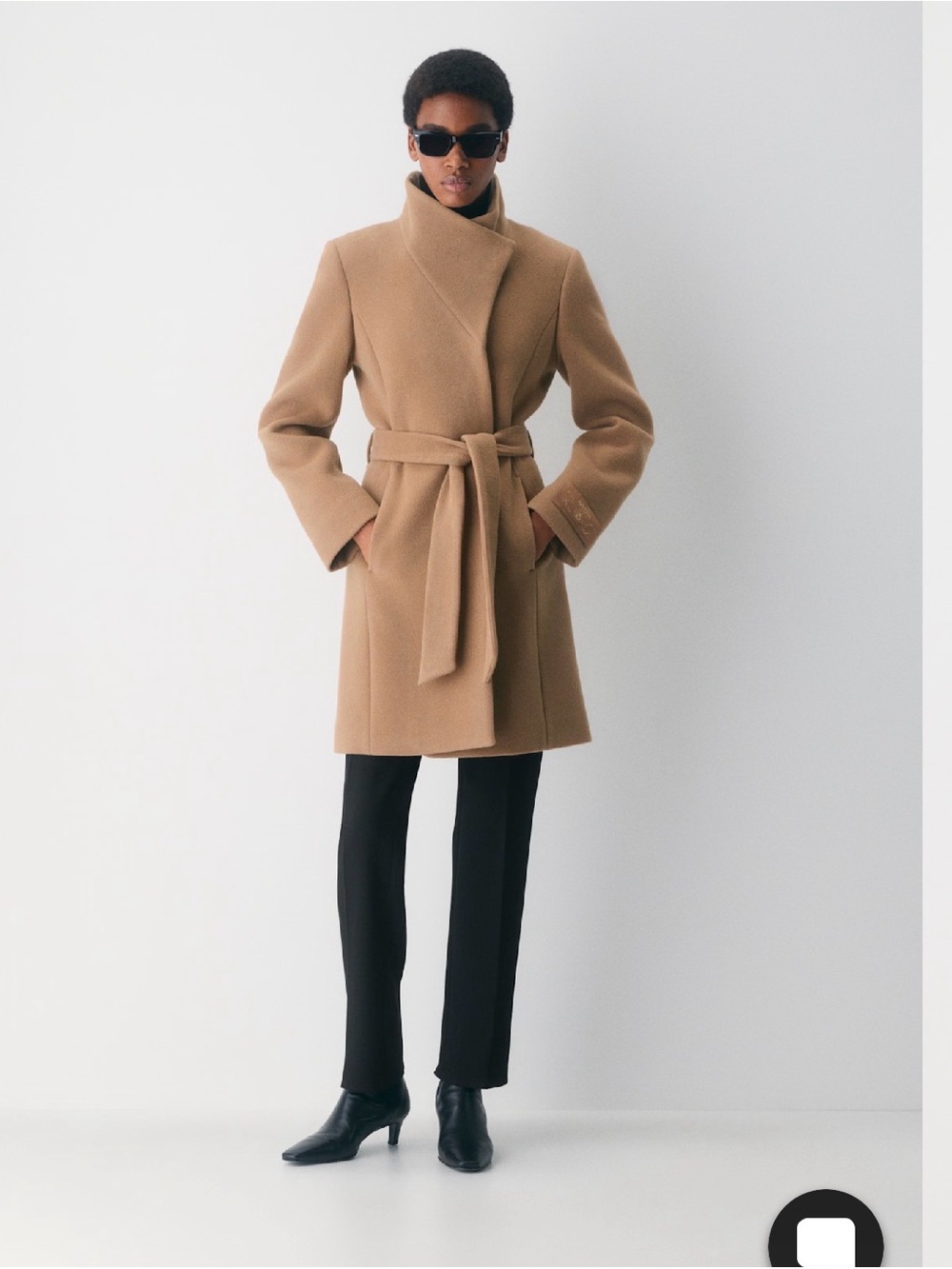 Aritzia The Connor Coat - Soft Wool Cashmere Limited Edition Golden Brown